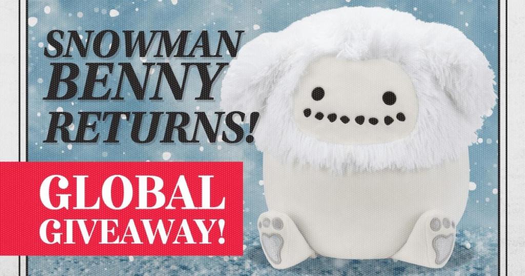 Win A Limited Edition Snowman Benny Squishmallow