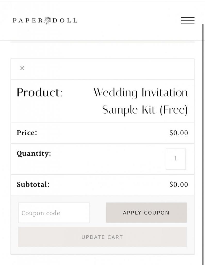 Free Wedding Invitation Samples W/ Free S&Amp;H