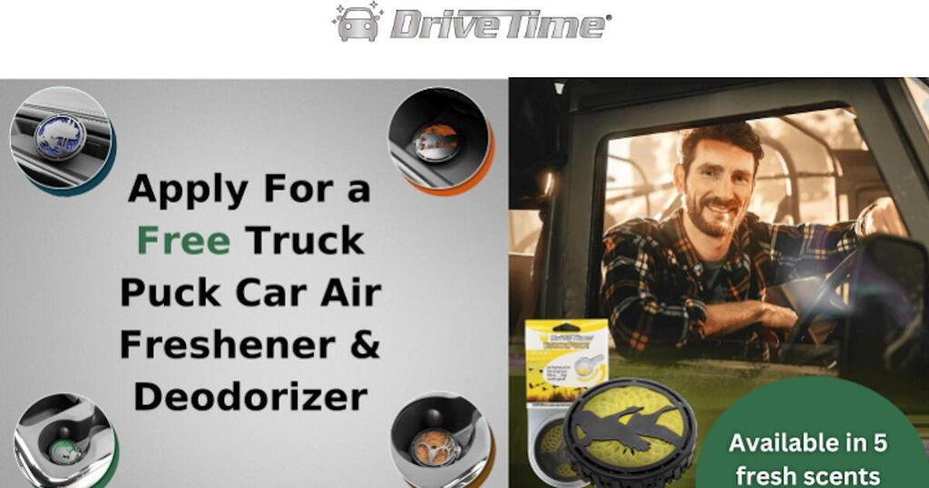 Get A Free Drivetime Truck Puck Car Air Freshener &Amp; Deodorizer