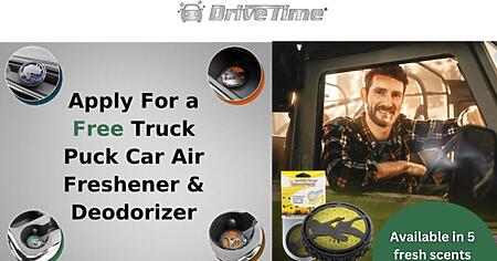 Get A Free Drivetime Truck Puck Car Air Freshener &Amp; Deodorizer