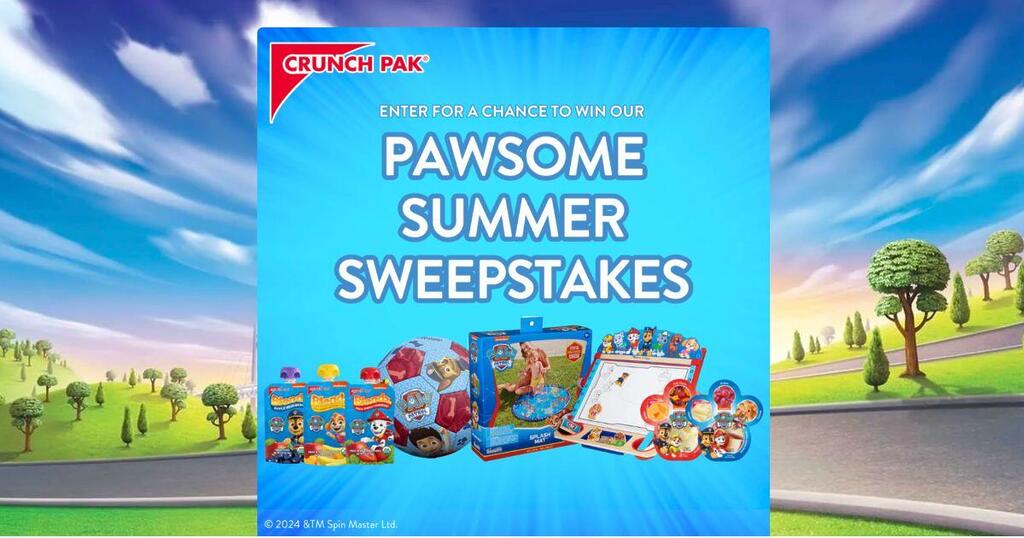 Enter The Crunch Pak Pawsome Summer Sweepstakes!