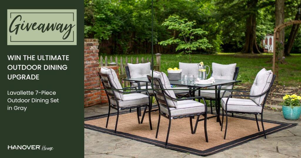 Win A Hanover 7-Piece Outdoor Dining Set!