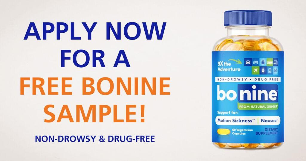 Free Bonine Ginger Root Extract Liquid Capsules Samples!