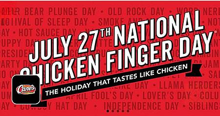 Free Chicken Tender At Raising Cane’s July 27-30 (Plus More)