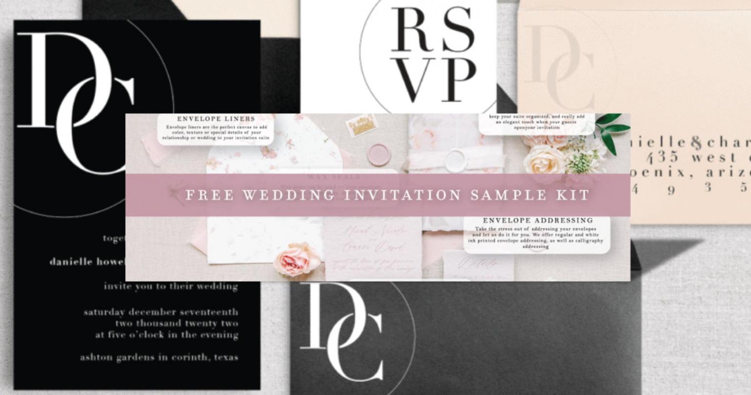 Free Wedding Invitation Samples W/ Free S&Amp;H