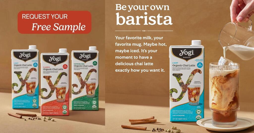 Get Free Yogi Tea Organic Chai Latte Samples!