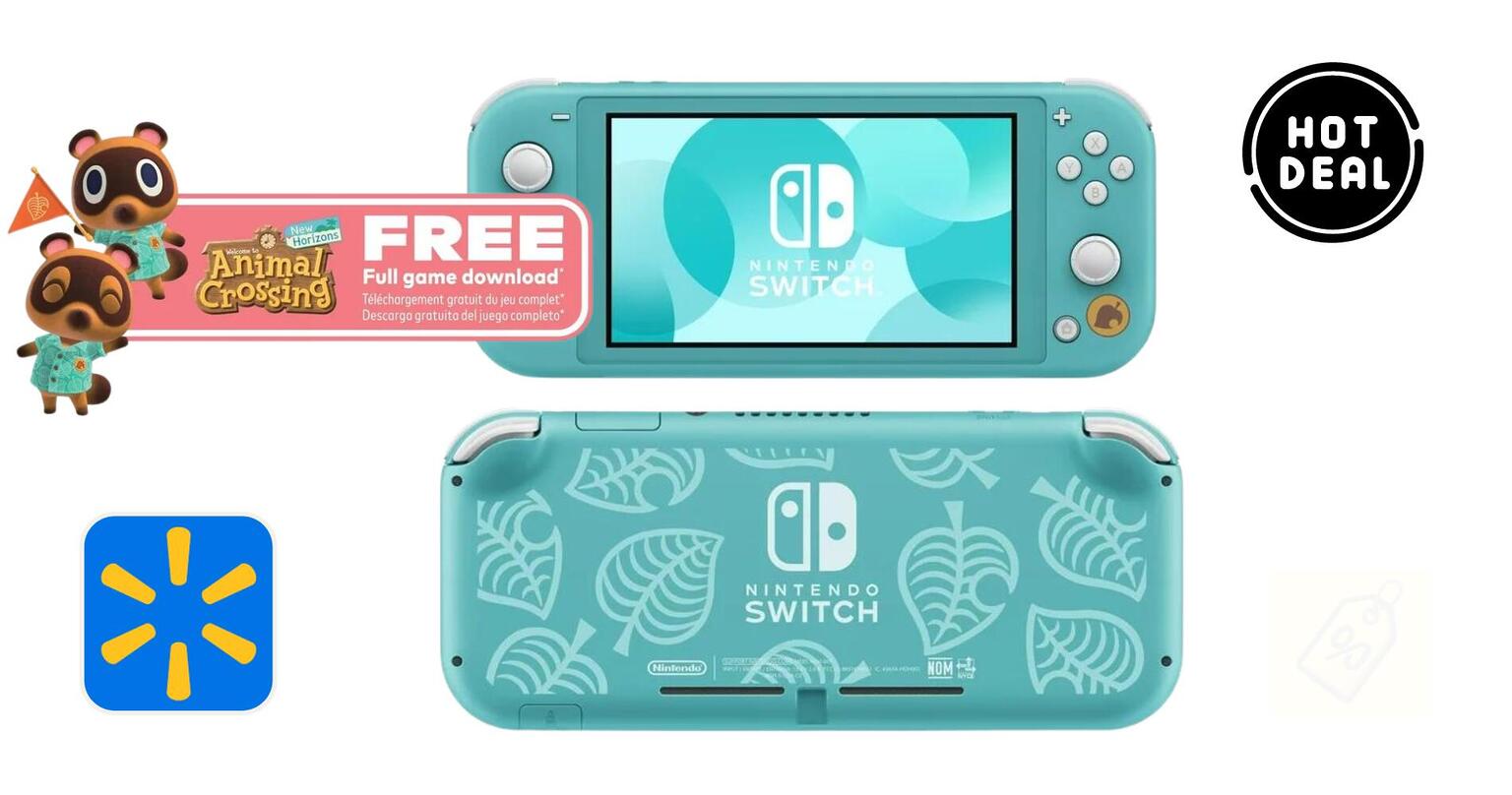 Get The Nintendo Switch Lite Animal Crossing Edition For Only $159 At Walmart!