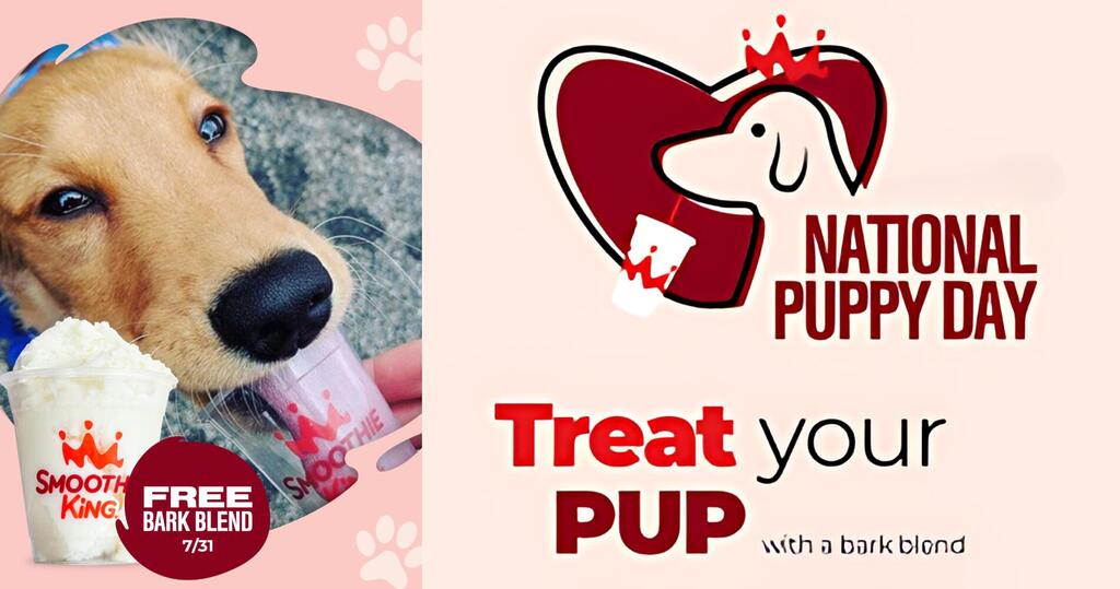 Free Bark Blend For National Mutt Day At Smoothie King!