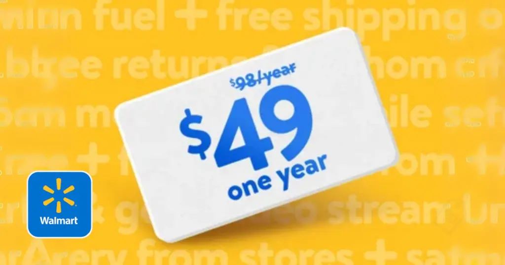 Walmart Plus 1-Year Membership Only $49 (Reg. $98)