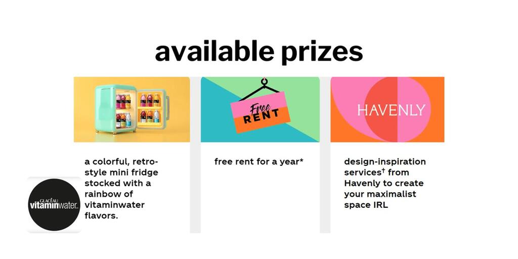 Win Free Rent For A Year With Vitaminwater’s Space Upgrade Contest!