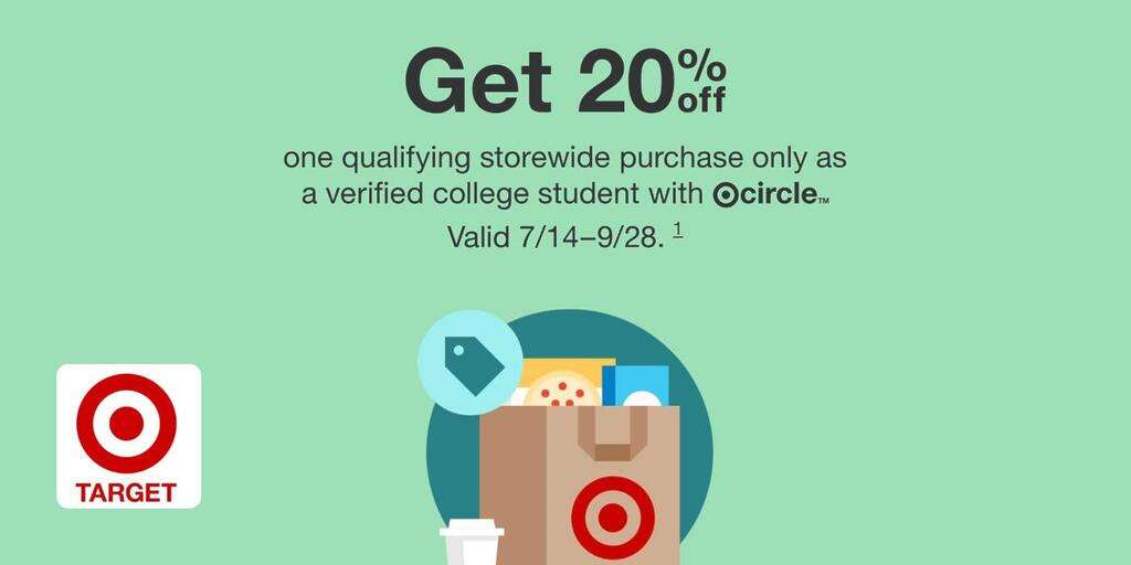 20% Off Entire Purchase Coupon At Target For College Students