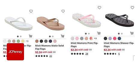 Women’s Sandals &Amp; Flip Flops Starting At $2.24 At Jcpenney