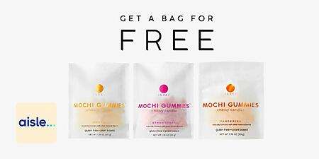 Are You Ready To Indulge In Some Delicious, Chewy, And Flavorful Mochi Gummies? Here’s Your Chance To Grab A Free Bag Of These Delightful Treats Through The Aisle Cashback Program!