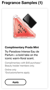 Free Prada Mini Paradoxe Intense Eau De Parfum With $40 Purchase At Sephora