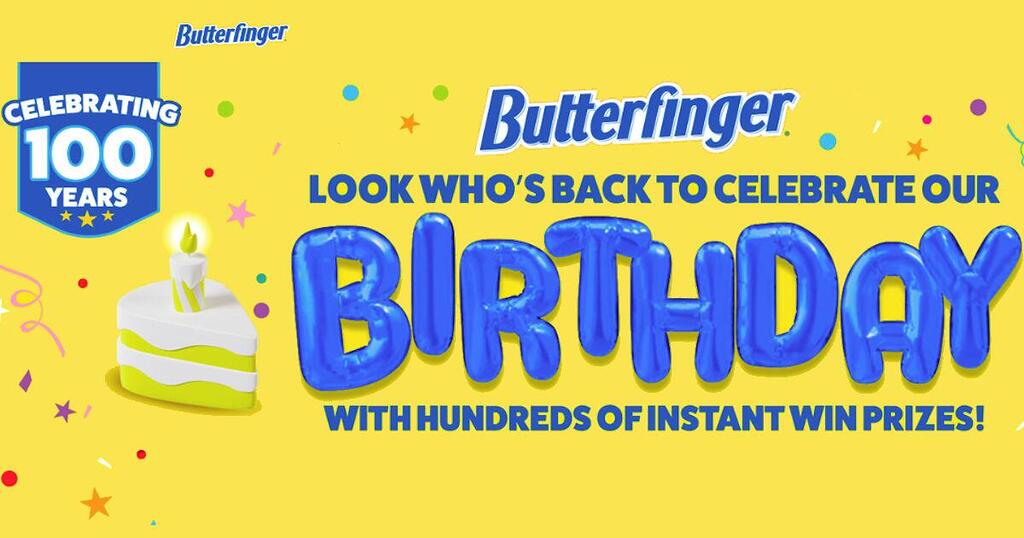 Win $10,000 Or 1 Of 1,638 Instant Prizes From Butterfinger!