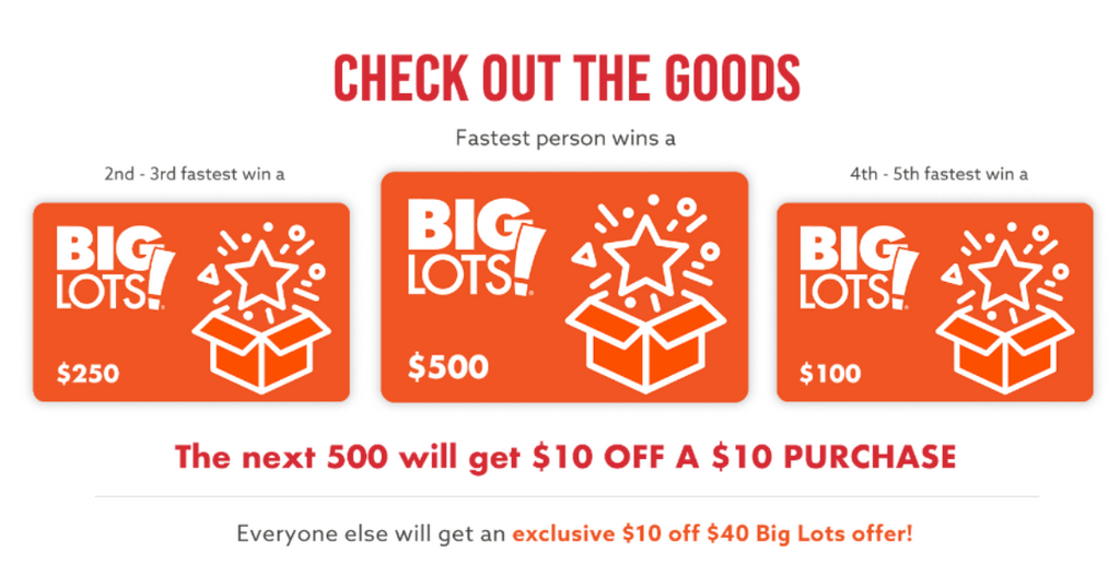 Win $500 Gift Card From The Big Lots Quikly Giveaway!