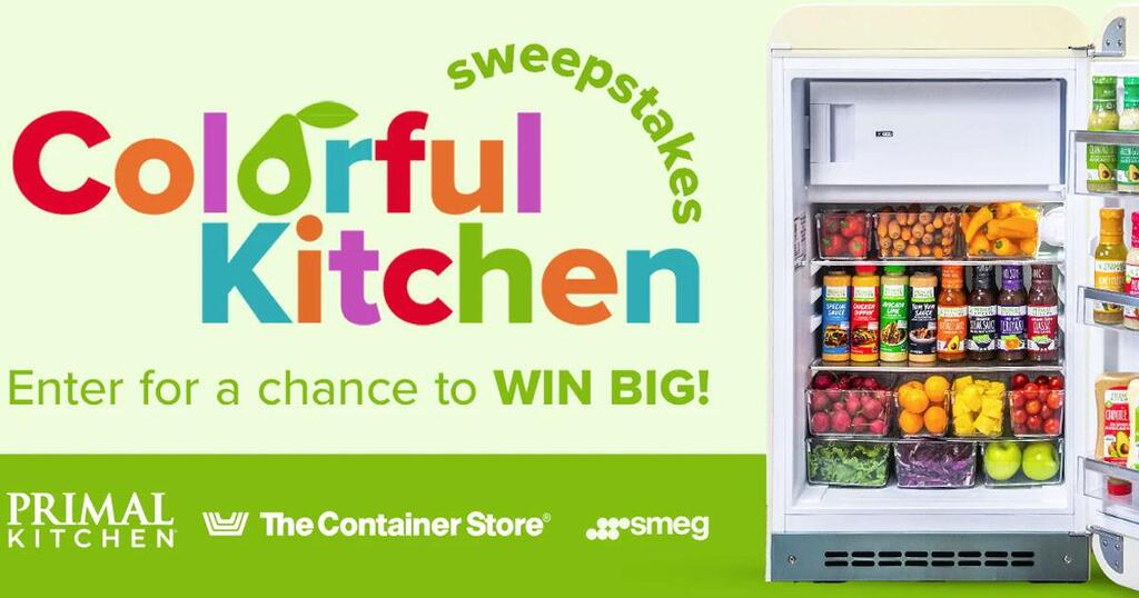 Win A Smeg Fridge, $250 Primal Kitchen Gift Card &Amp; $250 Container Store Gift Card!