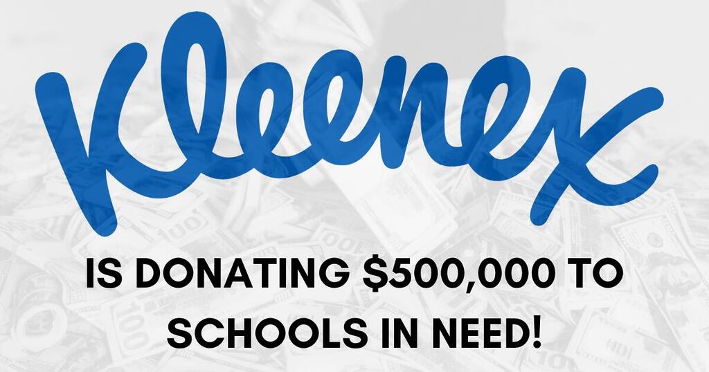 Kleenex Is Donating $500,000 To Schools In Need! You Get To Pick!