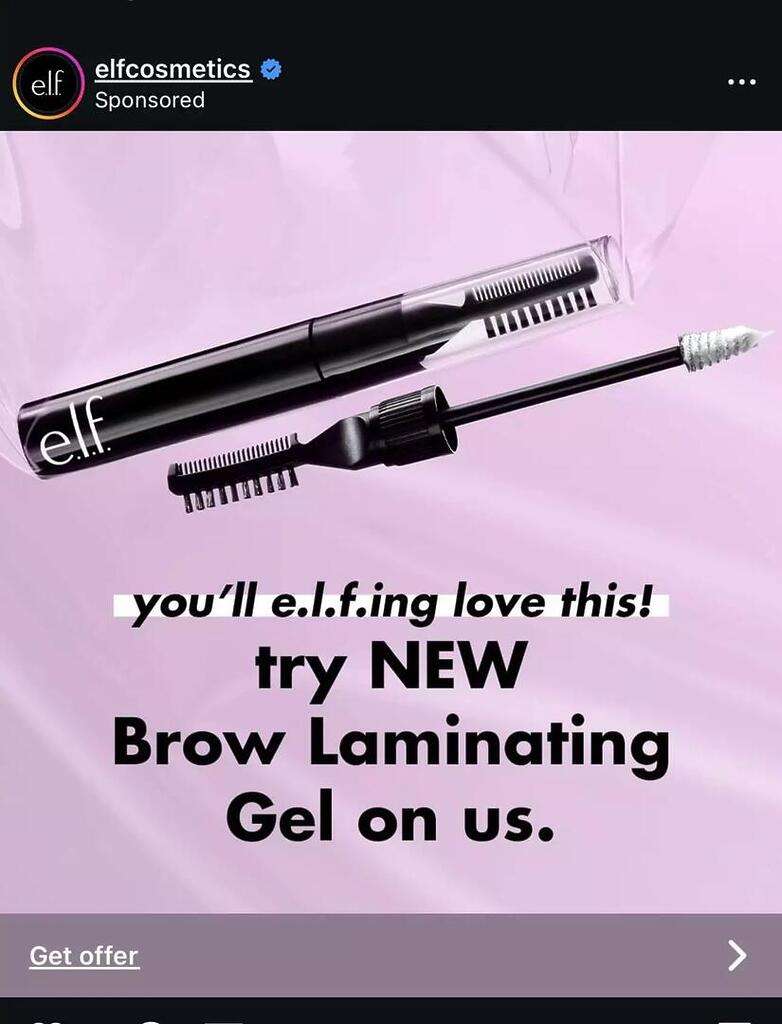 Score A Free E.l.f. Brow Laminating Gel Sample!