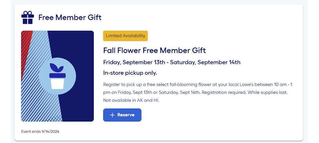 Free Fall-Blooming Flower At Lowe’s