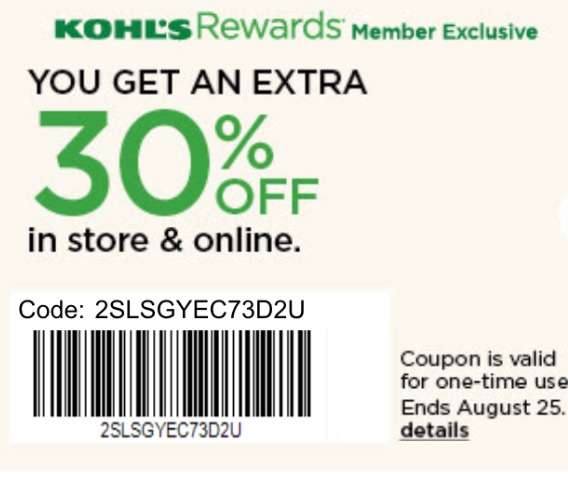 Kohl’s: Check Your Emails For Up To 40% Off Coupon – Today Only!