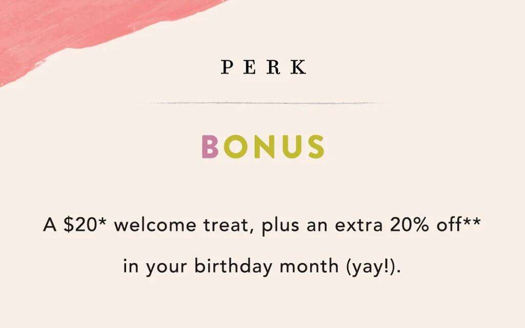 Free $20 Credit Reward With Anthro Perks! (New Members)