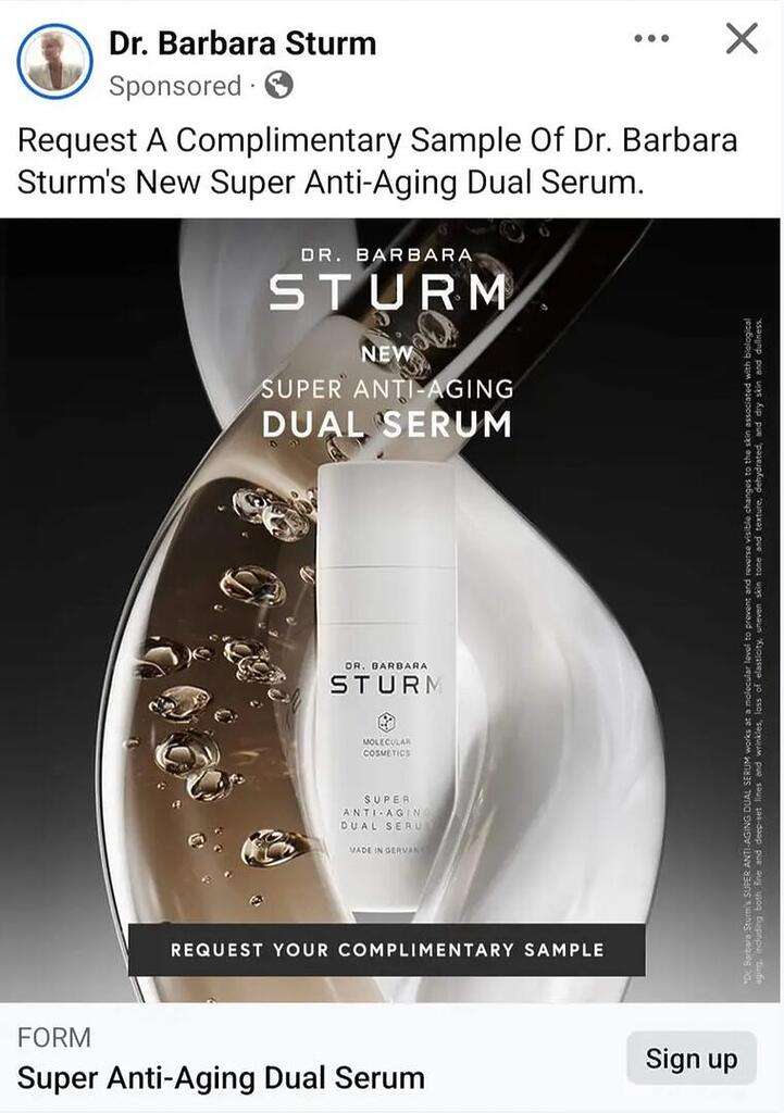 Free Sample Of Dr. Barbara Sturm’s Super Anti-Aging Dual Serum!