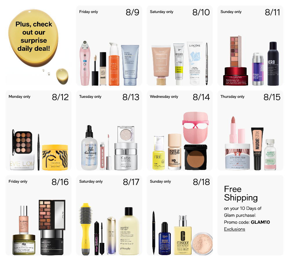 Macy’s 10 Days Of Glam Sale – Don’t Miss Out On 50% Off Top Beauty Brands!