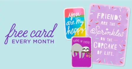 Get A Free Hallmark Greeting Card Every Month!