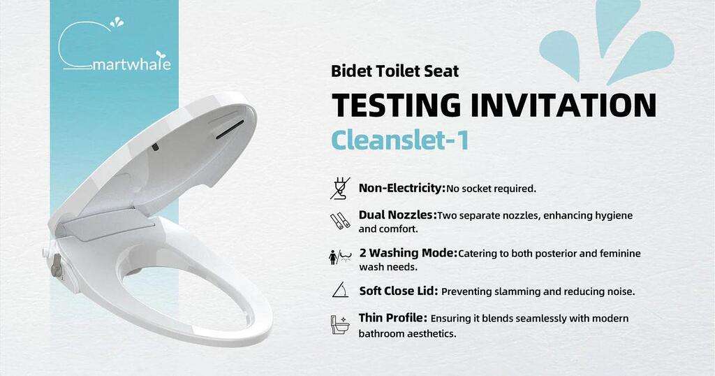 Free Smartwhale Bidet Cleanslet Toilet Seat By Product Testing