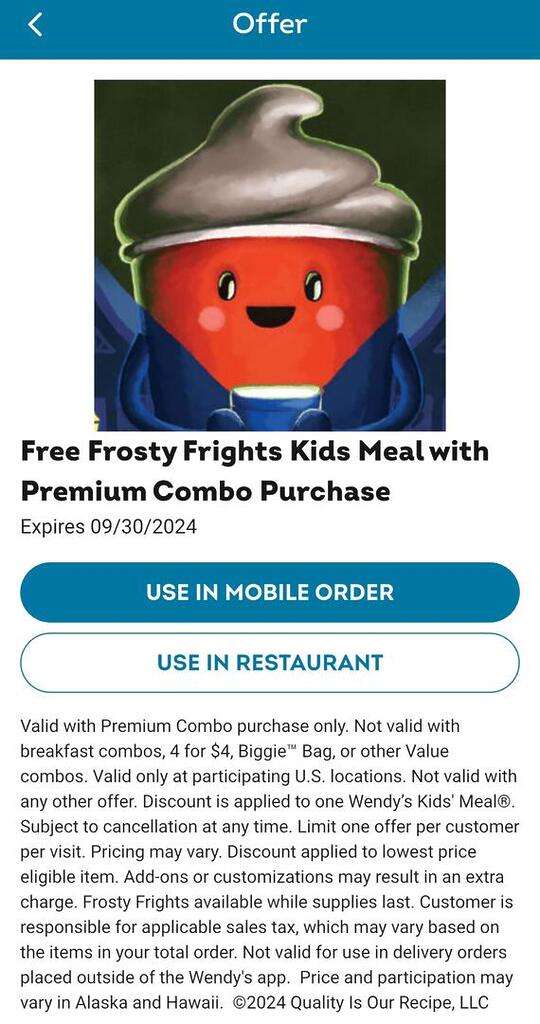 Wendy’s Freeky Fryday Deal/Freebies For Friday The 13Th!