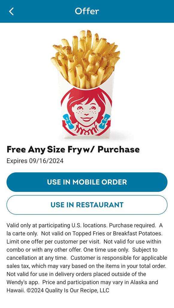 Wendy’s Freeky Fryday Deal/Freebies For Friday The 13Th!