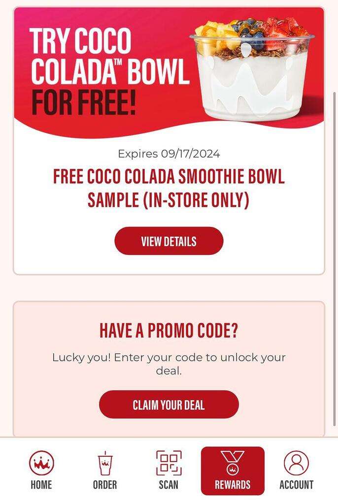 Free 4Oz Coco Colada Smoothie Bowl At Smoothie King – Today Only!