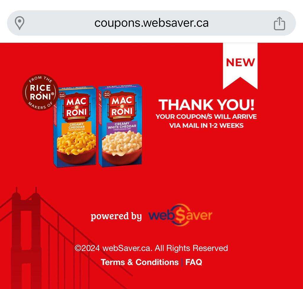 Hurry! Get A Free Box Of Mac-A-Roni By Rice-A-Roni