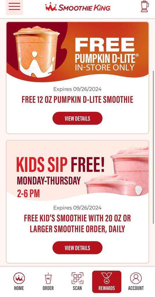 Free 12Oz Pumpkin D-Lite Smoothie &Amp; Kids Sip Free At Smoothie King