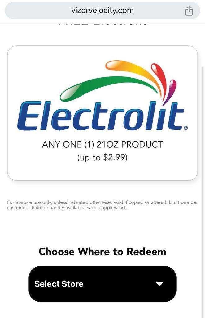 Free Bottle Of Electrolit Electrolyte Drink With This Coupon