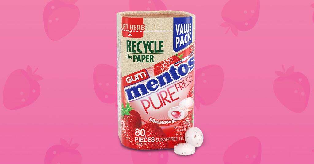 Free Mentos Strawberry Paperboard Gum Chatterbox Kit – Apply To Try!