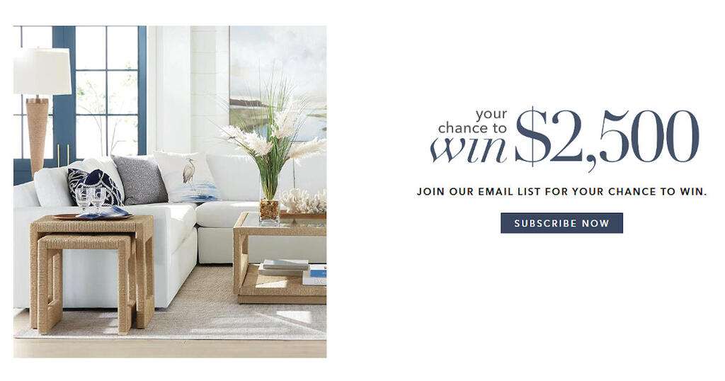 Enter To Win A $2,500 Ethan Allen Gift Card!