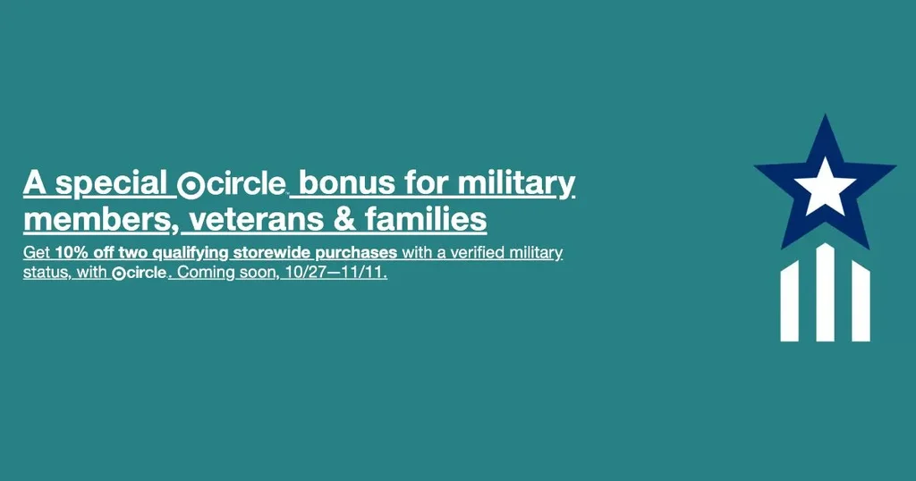 Target Military Discount For Veterans &Amp; Families – 10% Off Two Purchases Starting 10/27