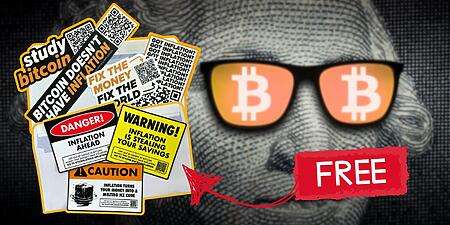 Free Bitcoin Sticker Pack – Choose From Two Designs!