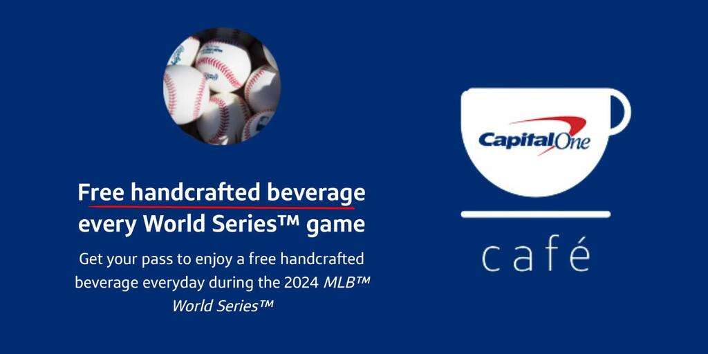 Free Handcrafted Beverage Every World Series™ Game At Capital One Cafés