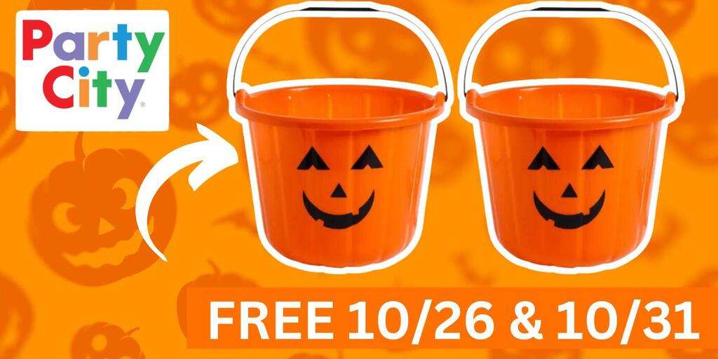 Free Treat Bucket At Party City – October 26Th &Amp; 31St Only!