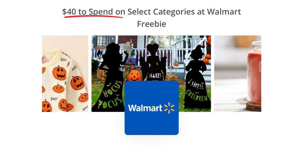 Get $40 For Free To Spend At Walmart On Select Items — Ends 10/16