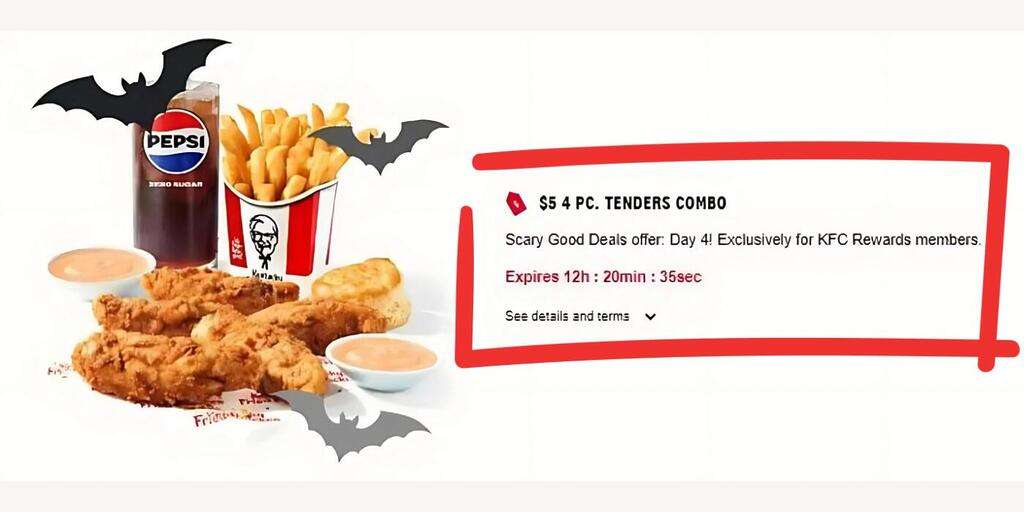 Kfc Now Has Scary Good Deals Through October 31St