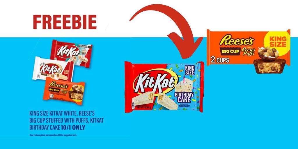 Free King Size Kitkat Or Reese’s Big Cup Stuffed At Racetrac – Today Only!