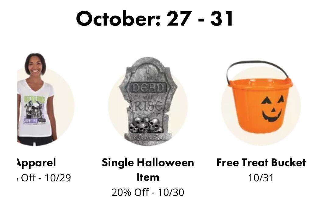 Free Treat Bucket At Party City – October 26Th &Amp; 31St Only!