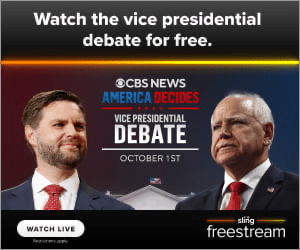 Watch The Vice Presidential Debate For Free On Any Device Tonight With Sling Freestream