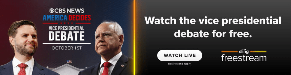 Watch The Vice Presidential Debate For Free On Any Device Tonight With Sling Freestream