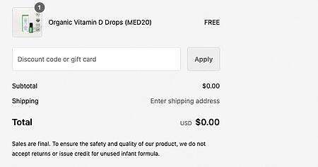 Get Free Bobbie Organic Vitamin D Drops – No Purchase Necessary!