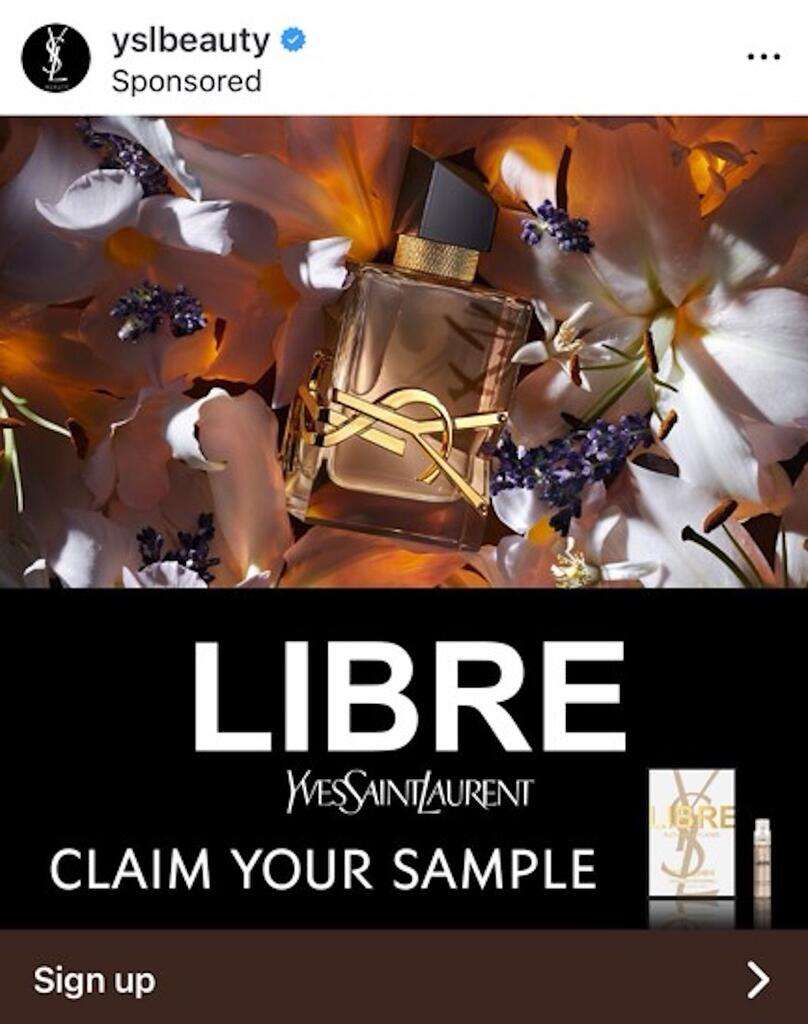 New Free Sample Of Libre Fragrance From Ysl